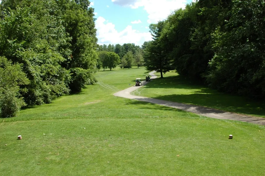 Golf Course path with trees