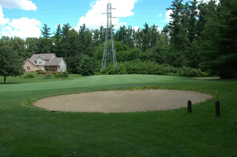 golf course with bunker